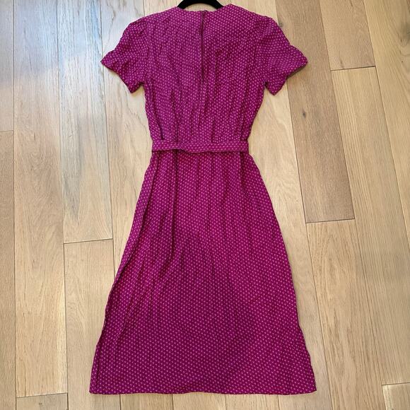 Vintage Jane Schaffhausen Belle France Pink Dress Small - Picture 4 of 10